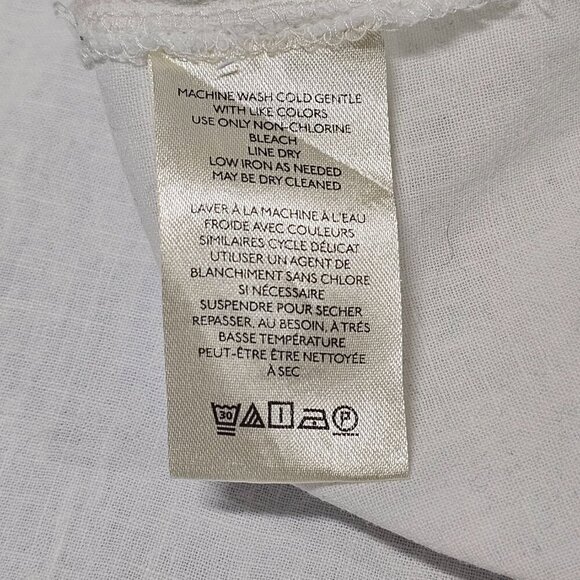 Free People We The Free Made For Sun Linen Shirt Women Size M Almost White - Picture 14 of 15